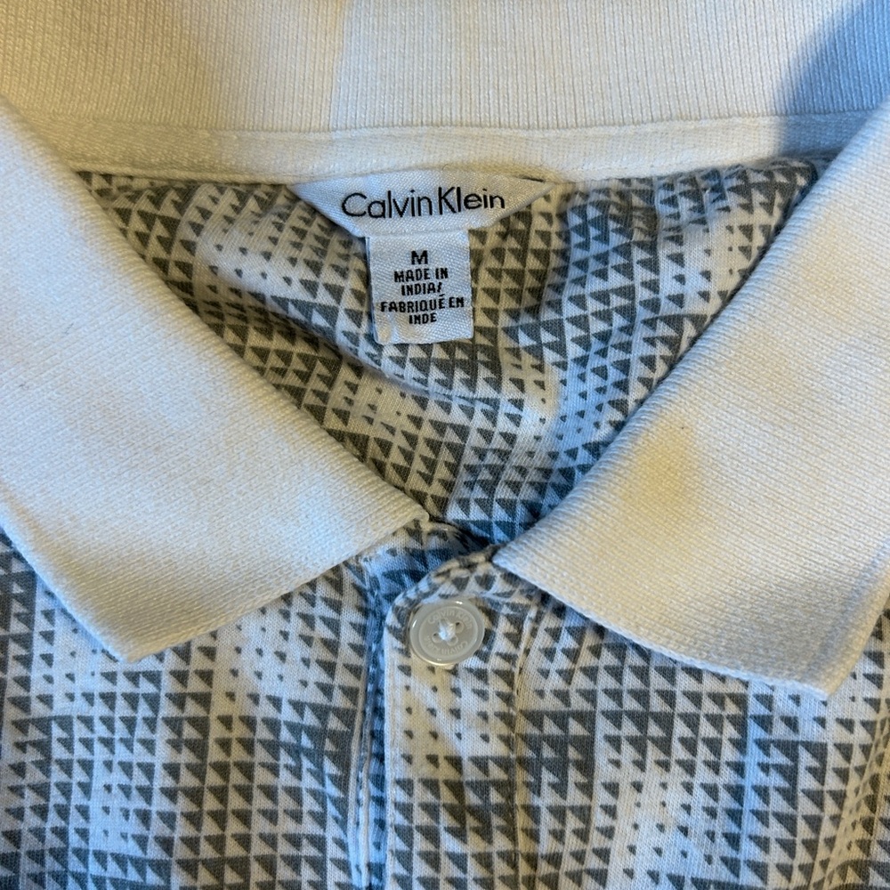 Calvin Klein Polo Men's‎ Medium Cotton Soft Golf vacation business Casual